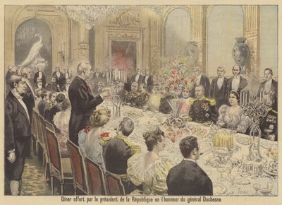 Dîner organisé par le président Faure de France en l
